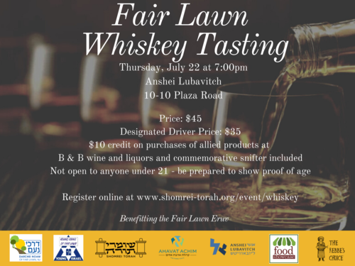 Banner Image for Fair Lawn Whiskey Tasting 2021
